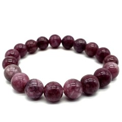 Bracelet Lépidolite perles 10mm