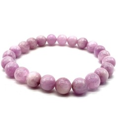 Bracelet Kunzite perles 8mm