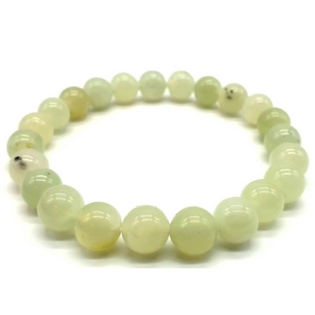 Bracelet Jade Verte perles 8mm