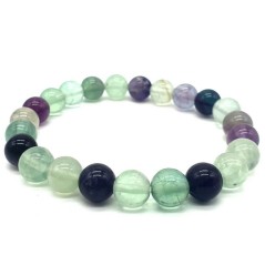 Bracelet Fluorite perles 8mm