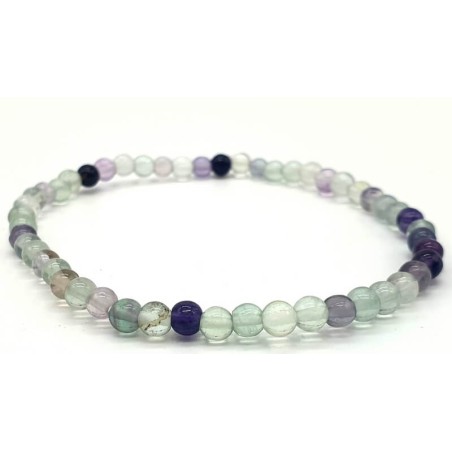 Bracelet Fluorite perles 4mm