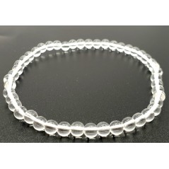 Bracelet Cristal de Roche perles 4mm