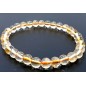 Bracelet Citrine Naturelle perles 6mm