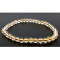 Bracelet Citrine Naturelle perles 4mm