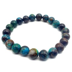 Bracelet Chrysocolle perles 8mm