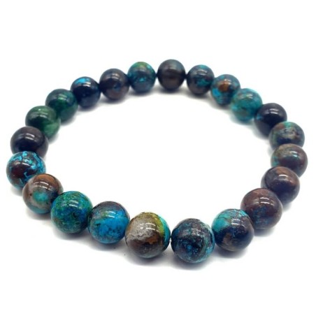 Bracelet Chrysocolle perles 8mm