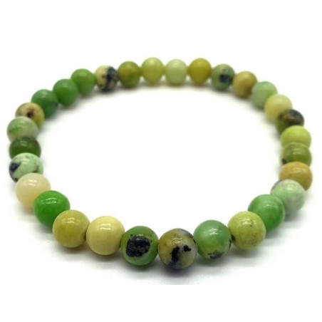 Bracelet Chrysoprase perles 6mm