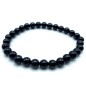 Bracelet Spinelle Noire perles 6mm