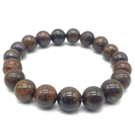 Bracelet Bronzite perles 10mm