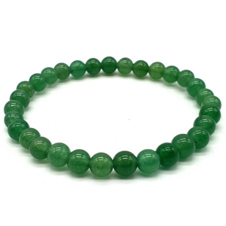 Bracelet Aventurine Verte perles 6mm