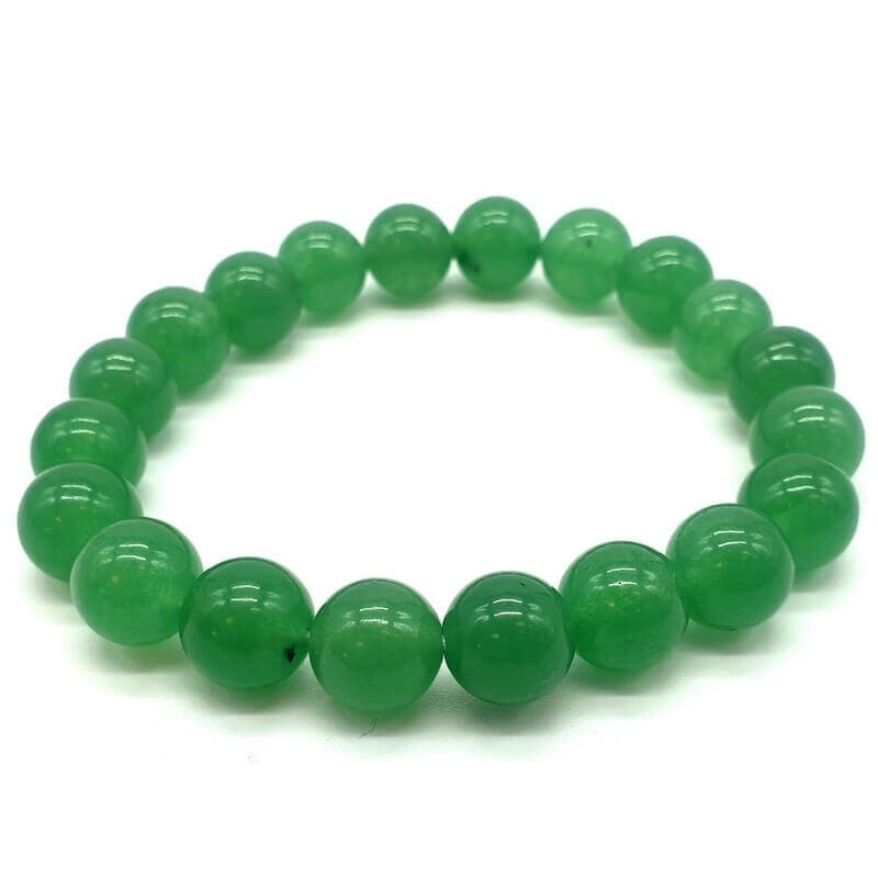 Bracelet Aventurine Verte perles 10mm