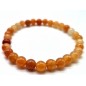 Bracelet Aventurine Orange perles 6mm