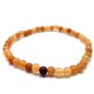 Bracelet Aventurine Orange perles 4mm