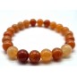 Bracelet Aventurine Orange perles 10mm