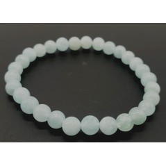 Bracelet Aigue Marine perles 6mm