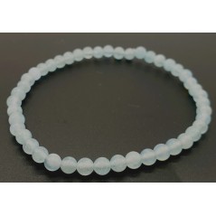 Bracelet Aigue Marine perles 4mm