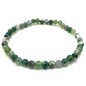 Bracelet Agate Mousse perles 4mm