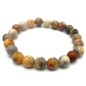 Bracelet Agate Crazy Lace perles 8mm