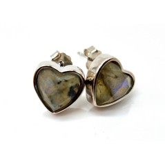 Boucles d'oreilles Argent 925 Labradorite Cur