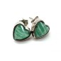 Boucles Doreilles Argent 925 Amazonite Cur