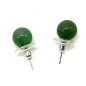 Boucles d'oreilles Perle Aventurine Verte 10mm