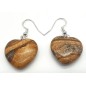 Boucles d'oreilles Cur Jaspe Paysage 4cm