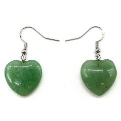 Boucles d'oreilles Cur Aventurine 4cm