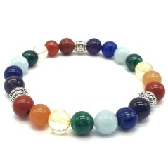 Bracelet 7 Chakras PREMIUM 1-Mix perles 8mm