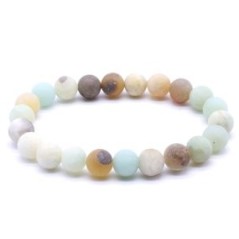 Bracelet Amazonite multi perles 8mm