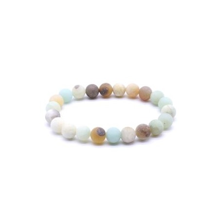 Bracelet Amazonite multi perles 8mm