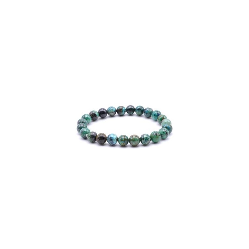 Bracelet Chrysocolle perles 8mm