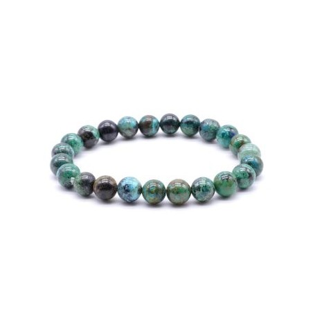 Bracelet Chrysocolle perles 8mm