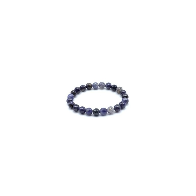 Bracelet Cordierite perles 8mm