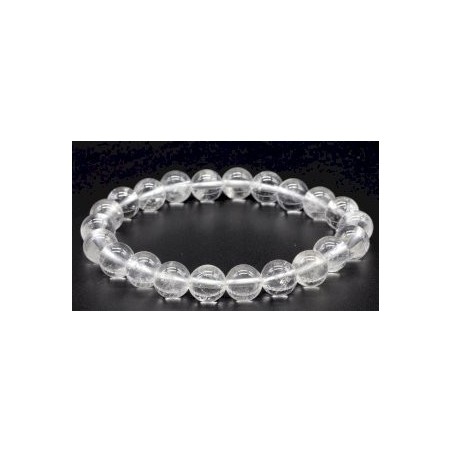 Bracelet Cristal de Roche perles 8mm