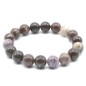 Bracelet Agate Fossile perles 10mm