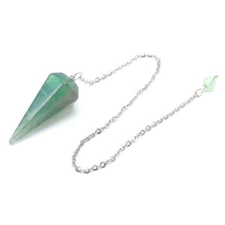 Pendule en Fluorite Naturelle – Clarté Mentale, Intuition & Protection Énergétique