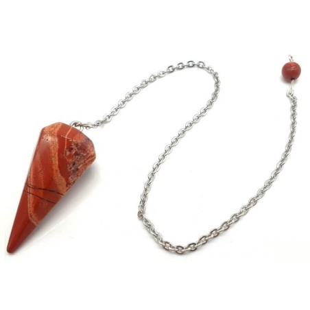 Pendule Jaspe Rouge – Pierre de Vitalité, Ancrage & Courage