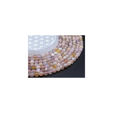 Fil de Perles Agate Fleur de Cerisier