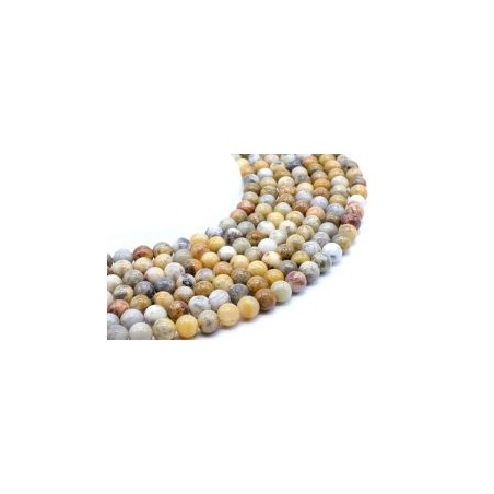 Fil de Perles Agate Crazy Lace