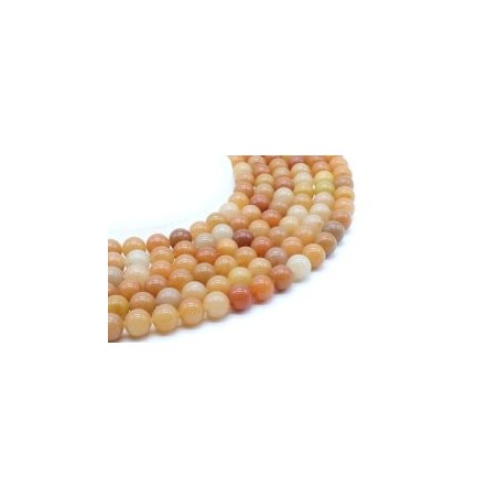 Fil de Perles Aventurine Orange