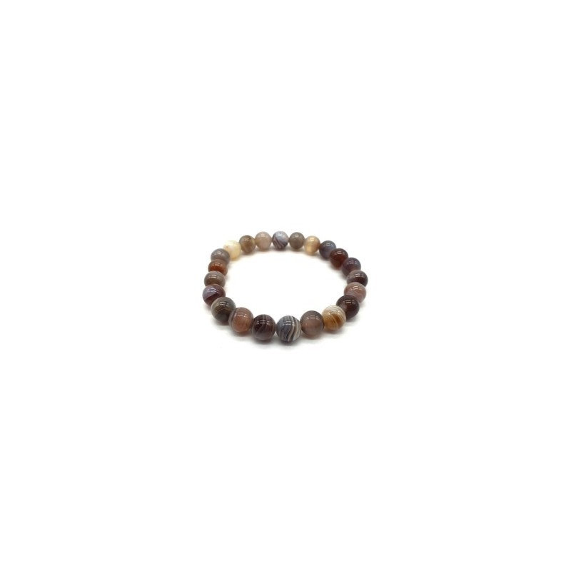 Bracelet en Agate Botswana – Stabilité & Confiance Bracelet en Agate Botswana – Stabilité & Confiance