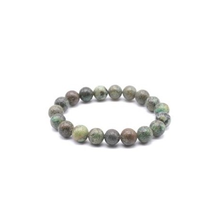Bracelet en jaspe africain naturel | Pierre d’ancrage et de stabilité | Spiritual-Deity