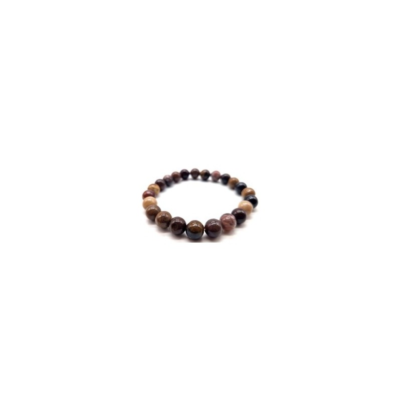 Bracelet en Agate Fossile – Ancrage, Sagesse & Connexion à la Terre Bracelet en Agate Fossile – Ancrage, Sagesse & Connexion à la Terre