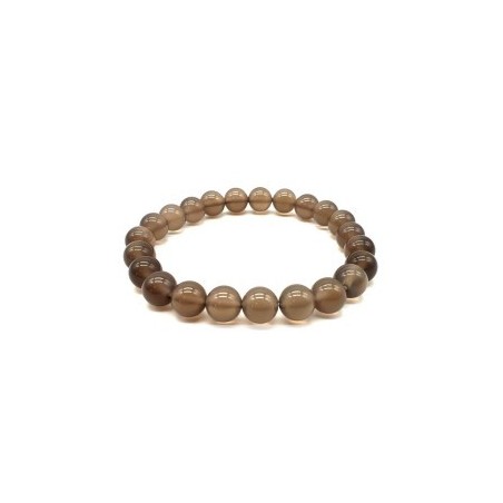 Bracelet en Agate Grise – Calme, Équilibre & Stabilité Émotionnelle