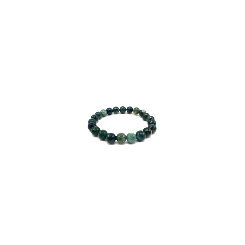 Bracelet en Agate Mousse – Harmonie, Nature & Renouveau Bracelet en Agate Mousse – Harmonie, Nature & Renouveau