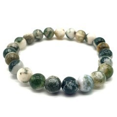 Bracelet en Agate Arbre – Ancrage, Équilibre & Harmonie naturelle