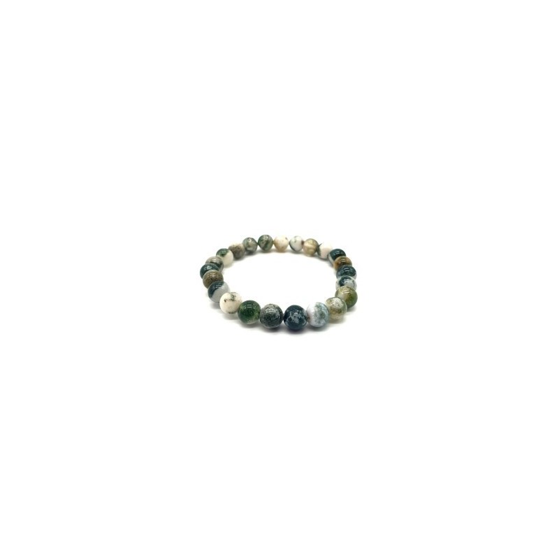 Bracelet en Agate Arbre – Ancrage, Équilibre & Harmonie naturelle Bracelet en Agate Arbre – Ancrage, Équilibre & Harmonie naturelle
