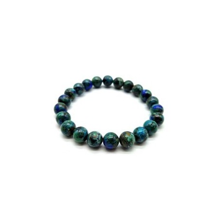 Bracelet en Azurite – Intuition, Clarté d’Esprit & Éveil Spirituel