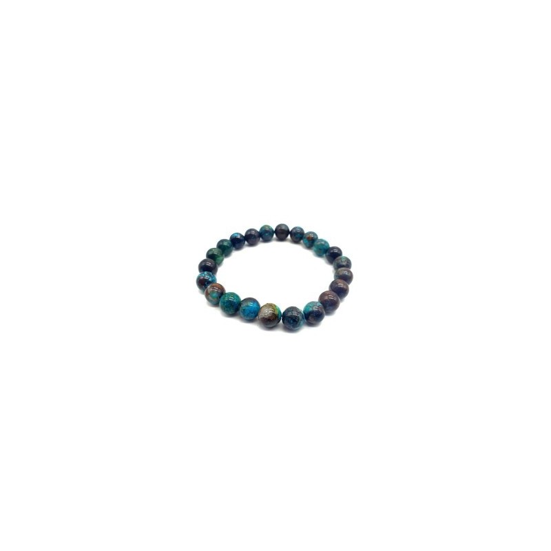 Bracelet en Chrysocolle – Pierre de Sérénité et Communication Bracelet en Chrysocolle – Pierre de Sérénité et Communication
