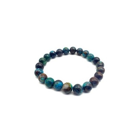 Bracelet en Chrysocolle – Pierre de Sérénité et Communication